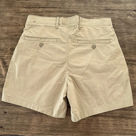 Abercrombie & Fitch Mens Small All Day Shorts Khaki Tan 5” Stretch Waist Beige S - Picture 4 of 5